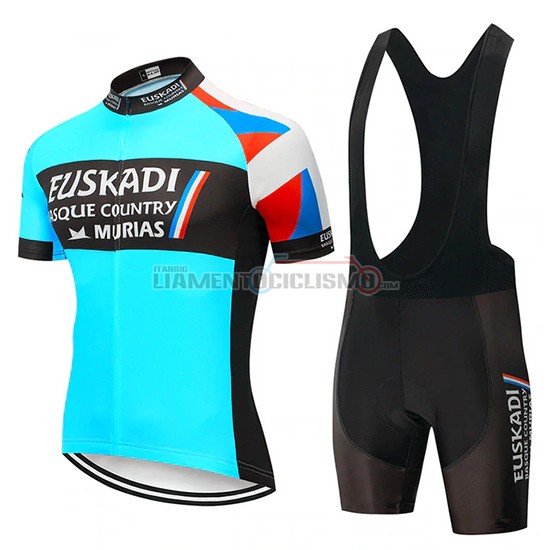 Abbigliamento Ciclismo Euskadi Murias Manica Corta 2019 Blu Nero